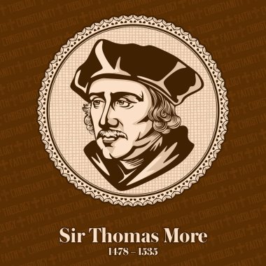 Sir Thomas More (1478-1535) was an English lawyer, social philosopher, author, statesman, and noted Renaissance humanist. clipart