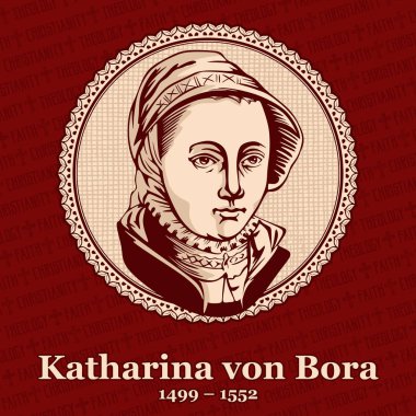 Katharina von Bora (1499-1552) Martin Luther, Alman reformcu, Protestan Reformu'nun seminal rakam karısıdır.