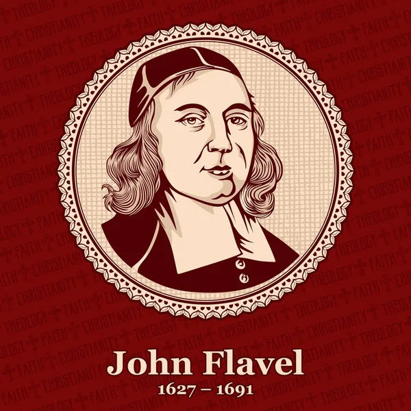 John Flavel 1627 1691 Fue Clérigo Presbiteriano Inglés Puritano Autor — Archivo Imágenes Vectoriales