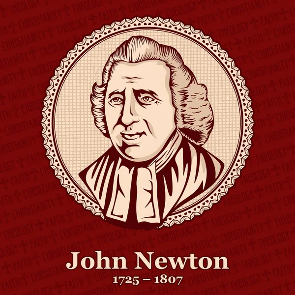 John Newton 1725 1807 Stato Pastore Anglicano Inglese Che Prestò — Vettoriale Stock