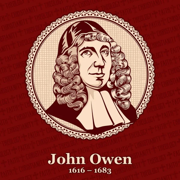 John Owen 1616 1683 Een Engelse Oxfordshire Kerk Leider Theoloog — Stockvector