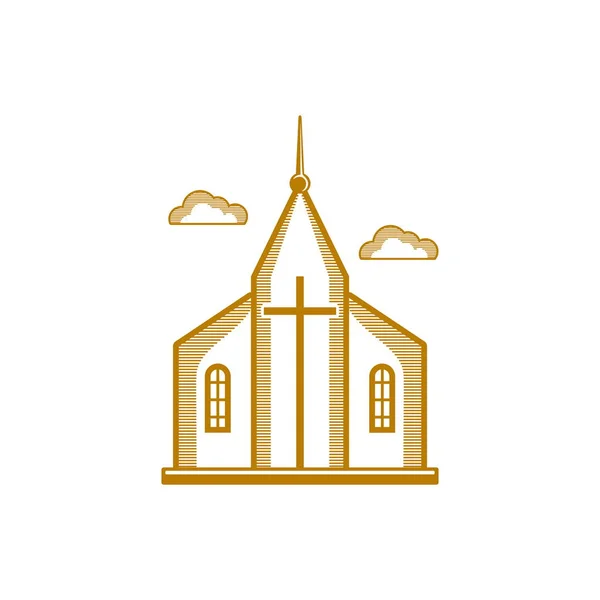 Logo Iglesia Símbolos Cristianos Iglesia Jesucristo — Archivo Imágenes Vectoriales