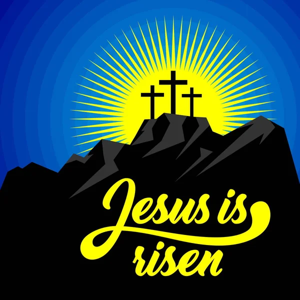 Easter Illustration Jesus Christ Risen — Stock Photo, Image