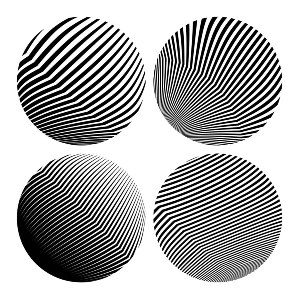Forme Rotunde Abstracții Geometrice Pentru Medii Logo Uri — Vector de stoc
