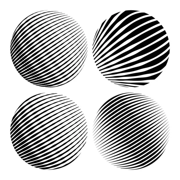 Runde Formen Geometrische Abstraktionen Für Hintergründe Und Logos — Stockvektor