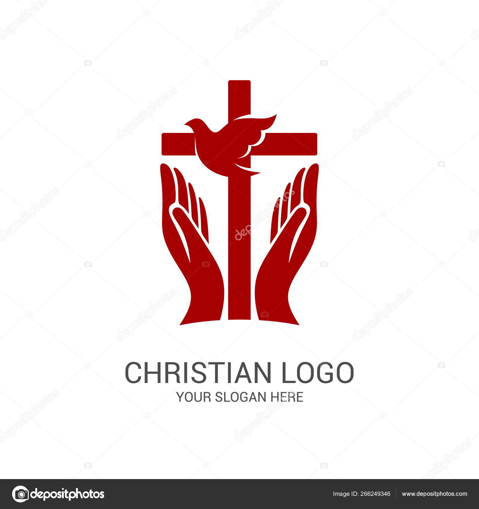 Church Logo Biblical Symbols Unity Believers Jesus Christ Worship God Stock  Vector by ©biblebox 266249346
