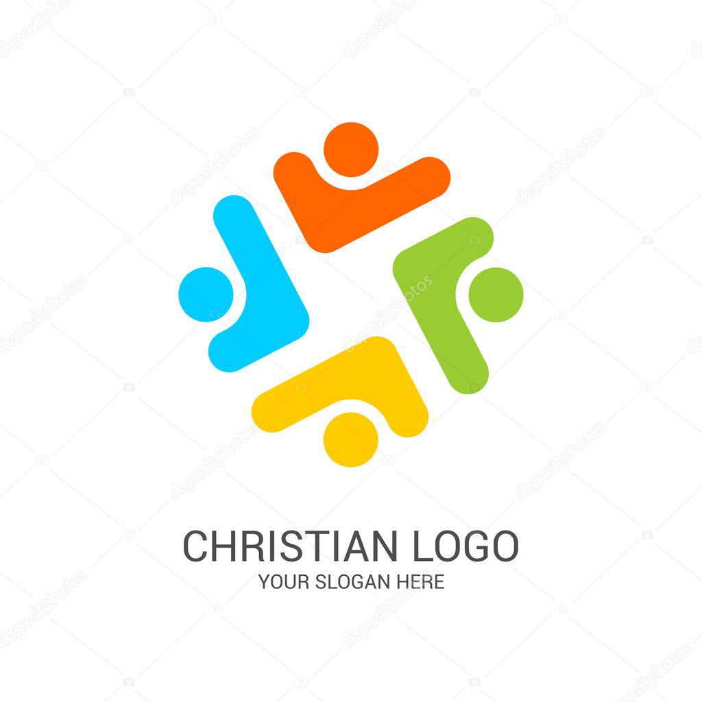 Logo depicting unity, community, help and support.