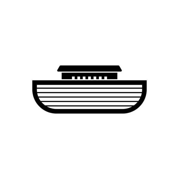 Λογότυπο Της Κιβωτού Του Νώε Πλοίο Για Διάσωση Ζώων Και — Διανυσματικό Αρχείο
