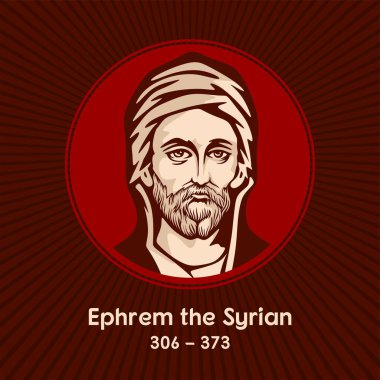 Ephrem the Syrian (306-373), also known as Saint Ephraem, was a Syriac Christian deacon and a prolific Syriac-language hymnographer and theologian of the fourth century. clipart