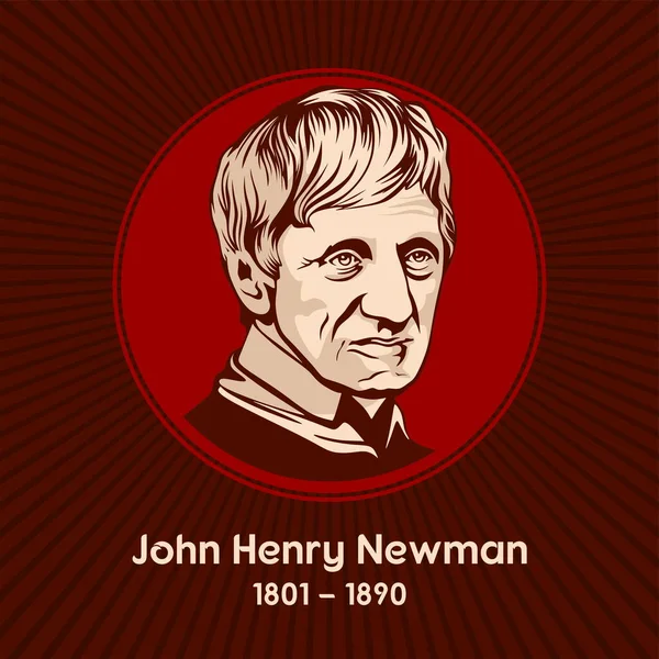 John Henry Newman 1801 1890 Ngiliz Din Bilimci Şair Önce — Stok Vektör