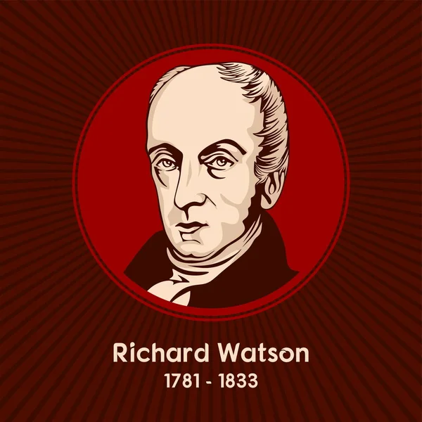 Richard Watson 1781 1833 Yüzyıl Metodizminin Önemli Isimlerinden Biri Olan — Stok Vektör