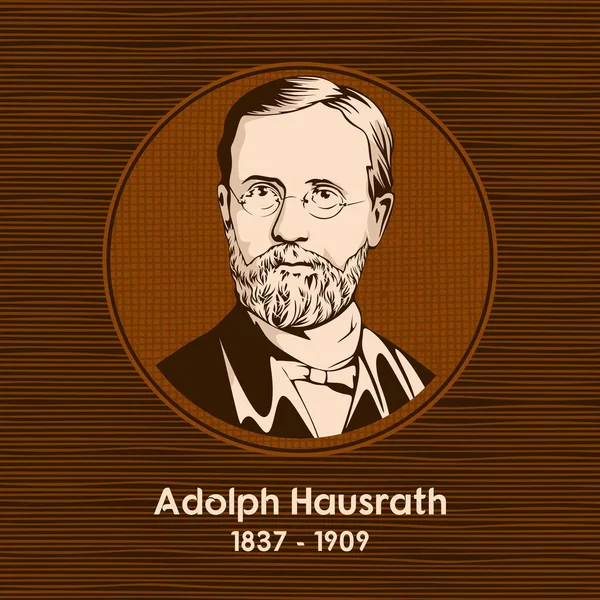 Adolph Hausrath 1837 1909 Niemiecki Teolog Urodził Się Karlsruhe — Wektor stockowy