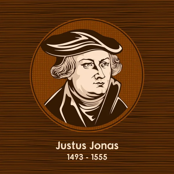 Justus Jonas 1493 1555 Een Duitse Theoloog Hervormer Hij Jurist — Stockvector