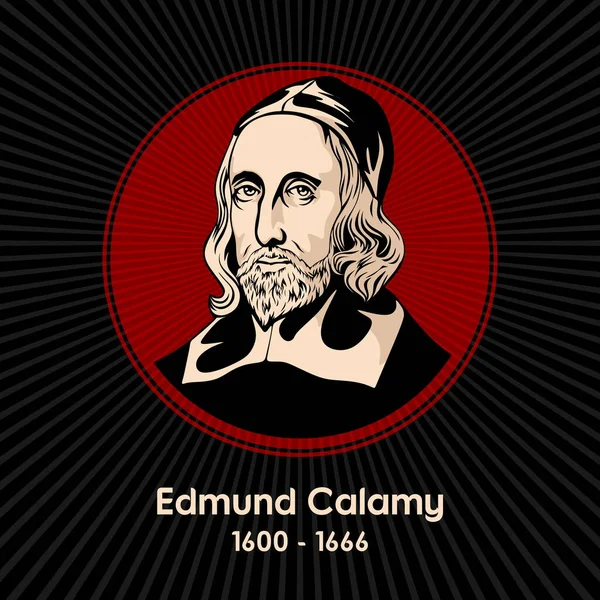 エドマンド カラミー Edmond Calamy 1600年 1666年 イングランドの長老派教会指導者 神である — ストックベクタ