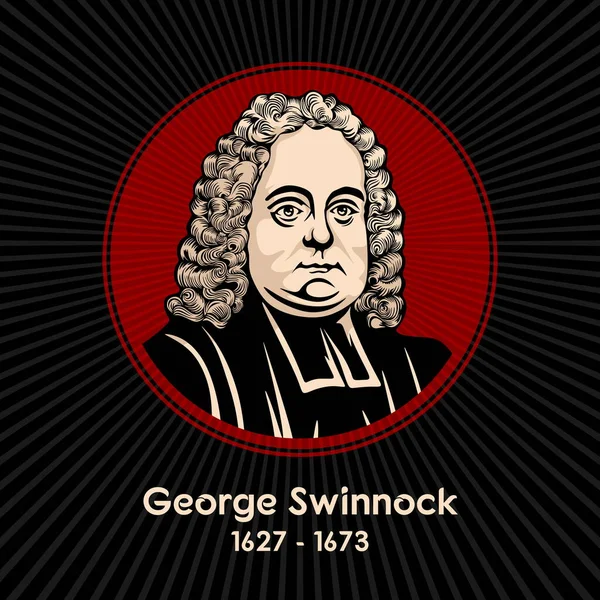 George Swinnock 1627 1673 Non Conformistisch Goddelijk Geboren Maidstone Kent — Stockvector