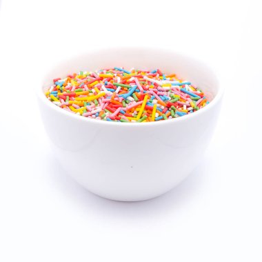 Beyaz arka plan üzerinde izole sprinkles 