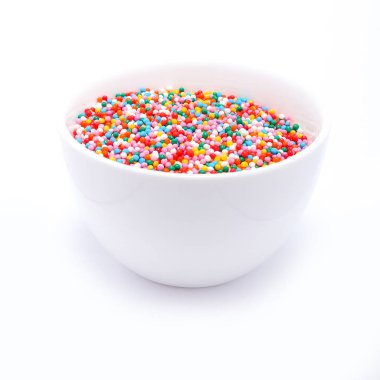 Beyaz arka plan üzerinde izole sprinkles 