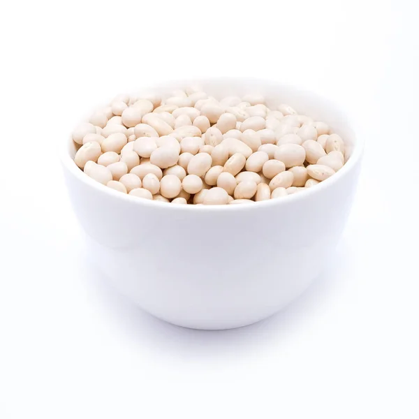 Cannellini Fagioli Isolati Fondo Bianco — Foto Stock