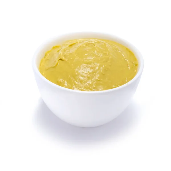 Guacamole Puree Awokado Celulozy Izolowane Białym Tle — Zdjęcie stockowe