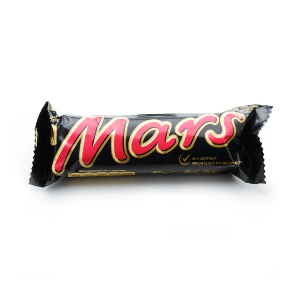 Марс Шоколадне Ізольований Білому Фоні — стокове фото