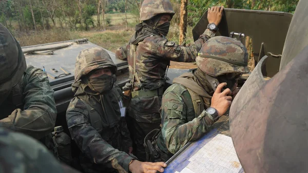 Marzo 2018 Amphoe Lom Sak Tailandia Participio Militar Tailandés Operación —  Fotos de Stock