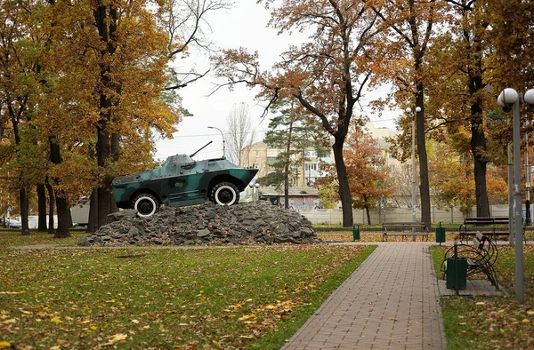 Lane Denkmal Panzer Park Der Bucha Internat Für Junge Waisen — Stockfoto