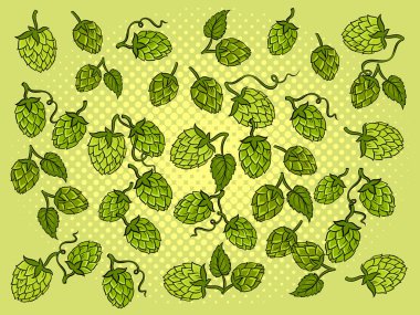 Arka plan çizgi film vektör çizim şerbetçiotu