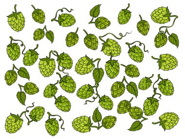 Arka plan çizgi film vektör çizim şerbetçiotu