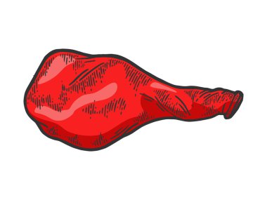 Değil şişirilmiş hava balonu renkli kroki gravür vektör illüstrasyon. Scratch tahta tarzı taklit. Siyah beyaz elle çizilmiş görüntü.