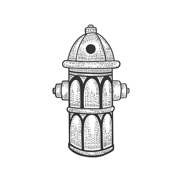 Ilustración de vectores de grabado de bocetos de boca de incendios. Camiseta ropa diseño de impresión. Scratch board estilo imitación. Imagen dibujada a mano en blanco y negro . — Archivo Imágenes Vectoriales