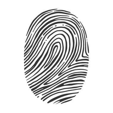 Parmak izi çizimi, kabartma vektör çizimi. Tişört giysisi baskısı tasarımı. Çizik tahtası taklidi. Siyah beyaz el çizimi resim.