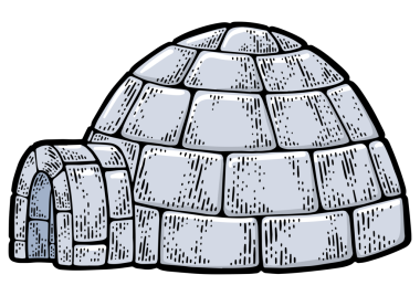 Igloo kar kulübesi PNG çizimi