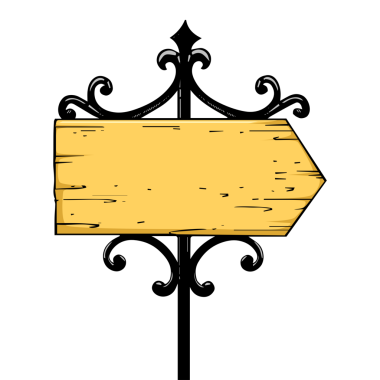 Eski şehir trafik levhası işaret çizgisi çizimi. Renkli gravür PNG çizimi. Tişört giysisi baskısı tasarımı. Çizik tahtası taklidi. Siyah beyaz el çizimi resim.