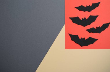 Siyah yarasalar üzerinde turuncu artalanları, Cadılar Bayramı tatil sembolü