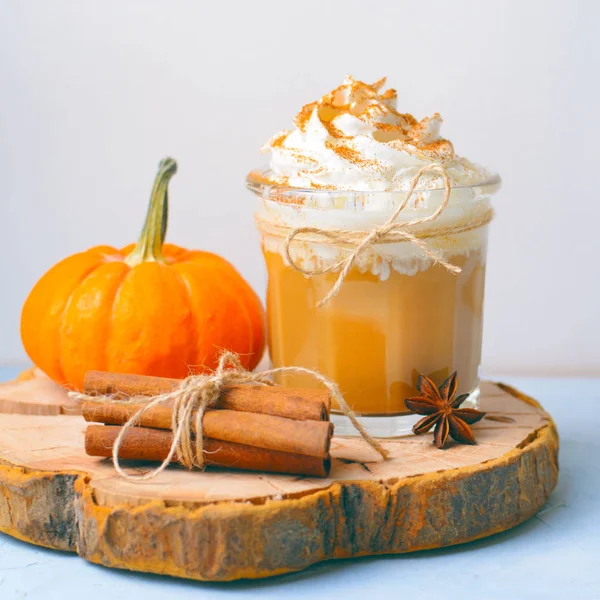 Pumpkin Spice Latte, Coffee, Milkshake or Smoothie with Whipped Cream and Cinnamon, Fall Drink