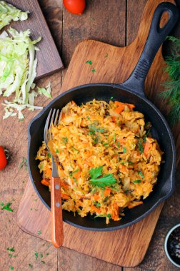 Tavada Yabani Pirinç ile Lahana, Vejetaryen Gıda