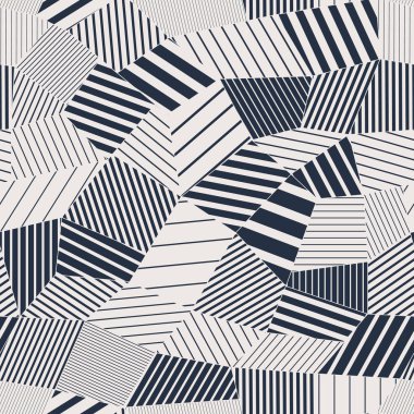 Soyut düşük poli yapı seamless modeli. Tek renkli vektör çizim. Dijital geometri.