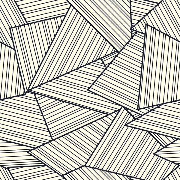 Baldosas Geométricas Con Rayas Paralelas Vector Repetitivo Decoración Hipster Monocromática — Vector de stock