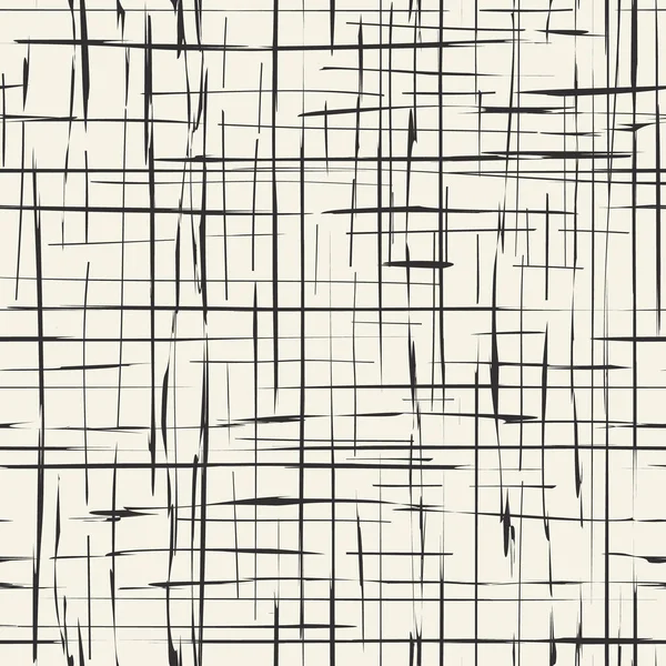 Grunge Grid Lines Vecteur Arrière Plan Sans Fin Damier Endommagé — Image vectorielle