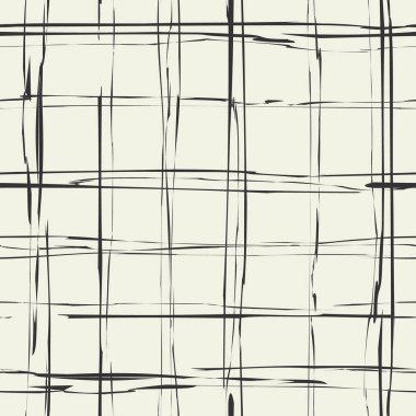 Ekose grungy vektör doku. Hasarlı İskoçya kumaş. Süreklilik tek renkli arka plan. Grunge damalı seamless modeli.