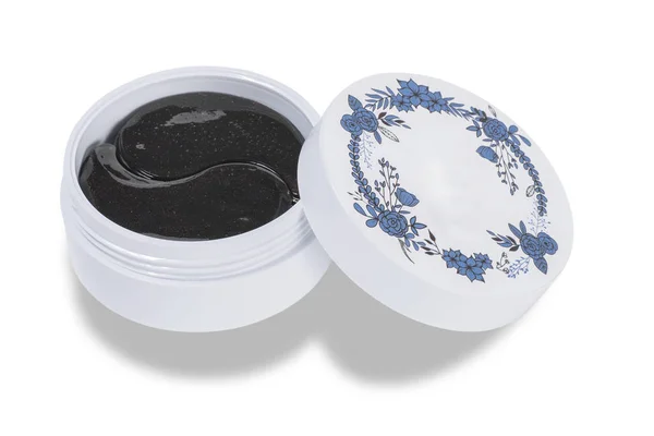  Beyaz arka plan üzerinde izole kollajen göz yamalar. Göz maskesi altında şişlik, çizgiler, koyu halkaları için. 