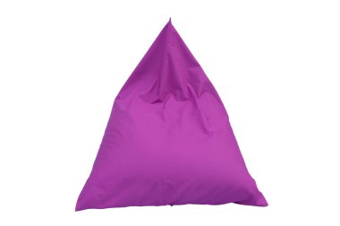 Pembe yastık beyaz arkaplanda izole.