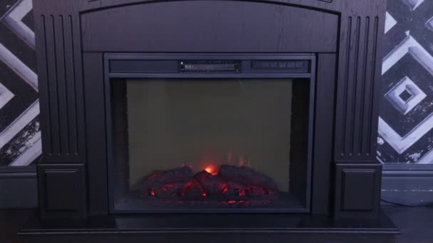 壁炉里的火 — 图库视频影像