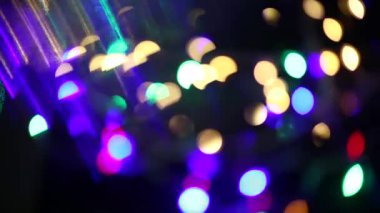 Bokeh çok renkli görüntüleri parlayan ile arka plan.
