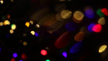 Bokeh çok renkli görüntüleri parlayan ile arka plan.