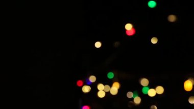 Bokeh çok renkli görüntüleri parlayan ile arka plan.