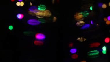 Bokeh çok renkli görüntüleri parlayan ile arka plan.