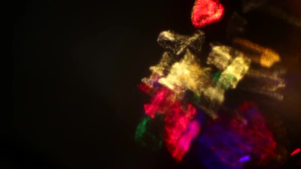 Fondo Abstracto Con Imágenes Bokeh Multicolor Brillantes — Vídeos de Stock