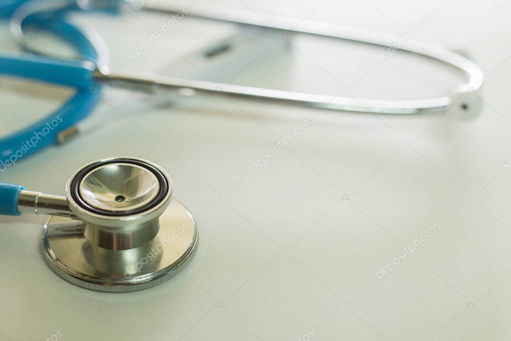 The medical tool on table close up image background.