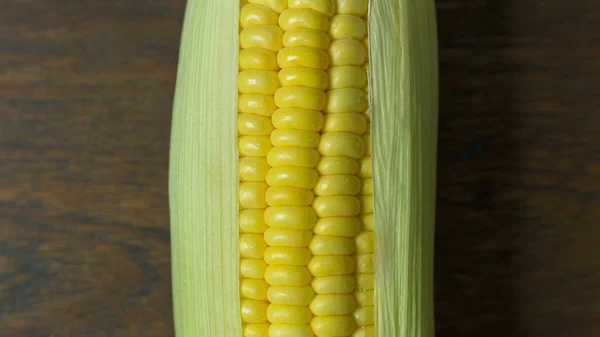 Fresh Corn Table Close Image Background — Stock Photo, Image